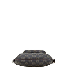 ロエベ アナグラム 斜め掛け ショルダーバッグ ブラック ブラウン PVC レザー レディース LOEWE 【中古】