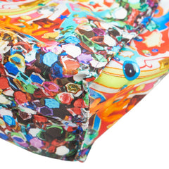 エトロ × 蜷川実花 エデン トートバッグ レッド ブルー マルチカラー ナイロン レディース ETRO 【中古】