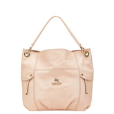 バーバリー ブルーレーベル チェック ワンショルダーバッグ ピンク レザー レディース BURBERRY 【中古】