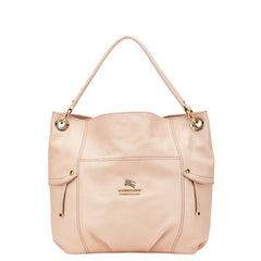 バーバリー ブルーレーベル チェック ワンショルダーバッグ ピンク レザー レディース BURBERRY 【中古】