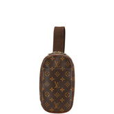 ルイ ヴィトン モノグラム ポシェットガンジュ ボディバッグ ウエストバッグ M51870 ブラウン PVC レザー メンズ LOUIS VUITTON 中古