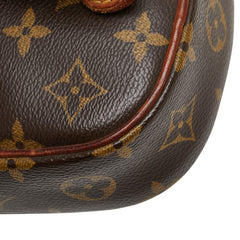 ルイ ヴィトン モノグラム ポシェットガンジュ ボディバッグ ウエストバッグ M51870 ブラウン PVC レザー メンズ LOUIS VUITTON 中古