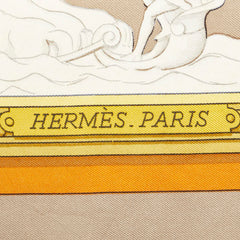 エルメス カレ90 WEDGWOOD ウェッジウッド スカーフ グレー マルチカラー レディース HERMES 【中古】