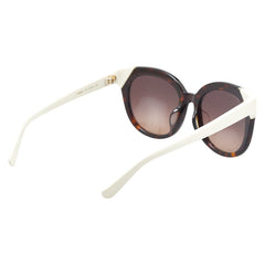 サルヴァトーレフェラガモ サングラス SF836SA ブラウン ホワイト プラスチック レディース Salvatore Ferragamo 【中古】