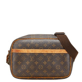 ルイ ヴィトン モノグラム リポーターPM 斜め掛け ショルダーバッグ M45254 ブラウン PVC レザー レディース LOUIS VUITTON 【中古】