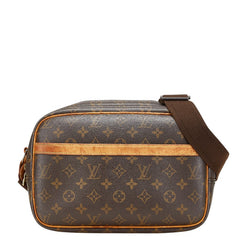 ルイ ヴィトン モノグラム リポーターPM 斜め掛け ショルダーバッグ M45254 ブラウン PVC レザー レディース LOUIS VUITTON 【中古】