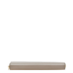 セリーヌ ラウンドファスナー 長財布 グレージュ ベージュ レザー レディース CELINE 【中古】