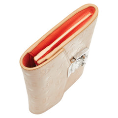 エム シー エム ヴィセトス チェーン ウォレット 長財布 ピンク ベージュ レザー レディース MCM 【中古】