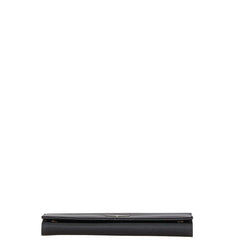 プラダ サフィアーノ テスート 三角ロゴプレート 長財布 M201 ブラック ナイロン レザー レディース PRADA 【中古】