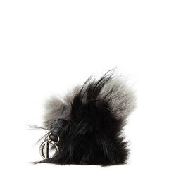 フェンディ モンスター チャーム キーホルダー ブラック マルチカラー ファー レザー レディース FENDI 【中古】