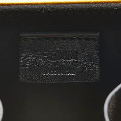 フェンディ ミニボックス チャーム キーホルダー 7AR894 イエロー レザー レディース FENDI 中古