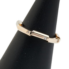 グッチ Link to Love トゥラブ ミラー リング ダイヤモンド リング 指輪 #9 K18PG ピンクゴールド レディース GUCCI 【中古】