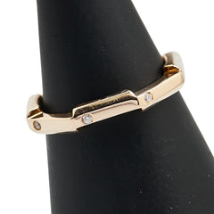 グッチ Link to Love トゥラブ ミラー リング ダイヤモンド リング 指輪 #9 K18PG ピンクゴールド レディース GUCCI 【中古】