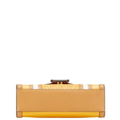 マイケルコース WHITNEY ホイットニー カラーブロック ミディアム チェーン ショルダーバッグ ブラウン ベージュ レザー レディース Michael Kors 【中古】