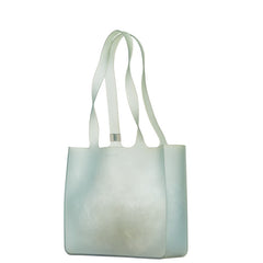 シャネル ラバー トート ショルダーバッグ グリーン ラバー レディース CHANEL 【中古】