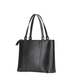 バーバリー 裏地ノバチェック ハンドバッグ ブラック レザー レディース BURBERRY 【中古】