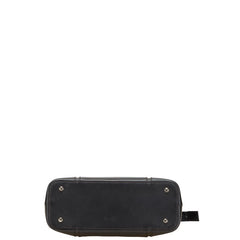 バーバリー 裏地ノバチェック ハンドバッグ ブラック レザー レディース BURBERRY 【中古】