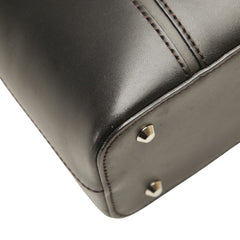 バーバリー 裏地ノバチェック ハンドバッグ ブラック レザー レディース BURBERRY 【中古】