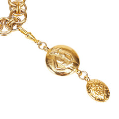シャネル マドモアゼル チェーン ペンダントネックレス ゴールド メッキ レディース CHANEL 【中古】
