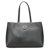 フルラ ベルヴェデーレ トートバッグ ブラック レザー レディース Furla 【中古】