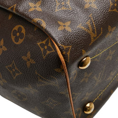 ルイ ヴィトン モノグラム ティヴォリGM ハンドバッグ ショルダーバッグ M40144 ブラウン PVC レザー レディース LOUIS VUITTON 【中古】