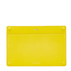 フェンディ ピーカブー ポケット ポーチ 7AR907 イエロー レザー レディース FENDI 【中古】