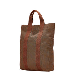 エルメス エールライン カバス トートバッグ ハンドバッグ ブラウン キャンバス レディース HERMES 【中古】