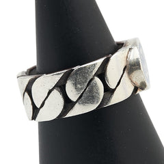 グッチ インターロッキングG チェーン リング 指輪 #19 SV925 シルバー メンズ GUCCI 【中古】