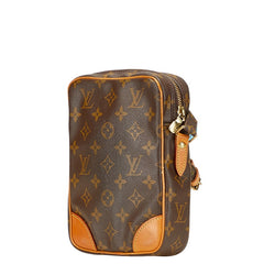 ルイ ヴィトン モノグラム ダヌーブ 斜め掛け ショルダーバッグ M45266 ブラウン PVC レザー レディース LOUIS VUITTON 【中古】
