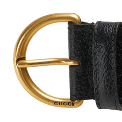 グッチ ベルト サイズ:80・32 573325 ブラック レザー レディース GUCCI 【中古】