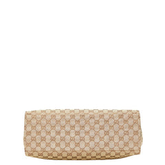 グッチ GGキャンバス バンブー ハンドバッグ 002 1010 ベージュ ブラック キャンバス レザー レディース GUCCI 【中古】