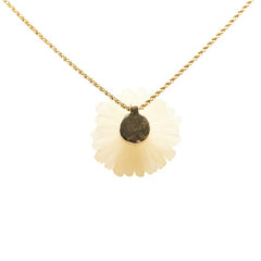 ディオール フラワーモチーフ ラインストーン ペンダントネックレス ゴールド プラスチック メッキ レディース Dior 【中古】