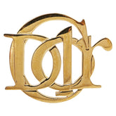 ディオール ロゴ ブローチ ゴールド メッキ レディース Dior 【中古】