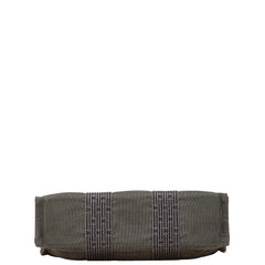 エルメス エールライン トートPM ハンドバッグ グレー キャンバス レディース HERMES 【中古】