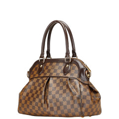ルイ ヴィトン ダミエ トレヴィPM ハンドバッグ ショルダーバッグ 2WAY N51997 ブラウン PVC レザー レディース LOUIS VUITTON 中古