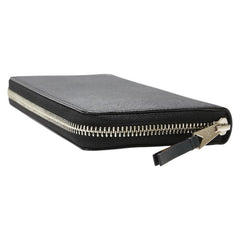 ポール スミス ブライトストライププラー ラウンドファスナー 長財布 BPS917 ブラック レザー メンズ Paul Smith 【中古】