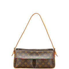 ルイ ヴィトン モノグラム ヴィバシテMM ショルダーバッグ M51164 ブラウン PVC レザー レディース LOUIS VUITTON 【中古】