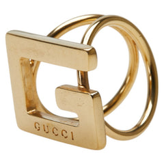 グッチ Gロゴ スカーフリング ゴールド メッキ レディース GUCCI 【中古】