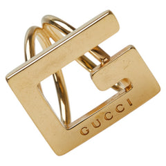 グッチ Gロゴ スカーフリング ゴールド メッキ レディース GUCCI 【中古】