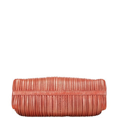 ブルガリ ブルガリブルガリ プリーツ トートバッグ ショルダーバッグ ブラウン レザー レディース BVLGARI 【中古】