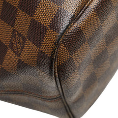 ルイ ヴィトン ダミエ ネヴァーフルMM ショルダーバッグ トートバッグ N51105 ブラウン PVC レザー レディース LOUIS VUITTON 【中古】