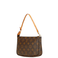 ルイ ヴィトン モノグラム ポシェット アクセソワール ハンドバッグ ポーチ M51980 ブラウン PVC レザー レディース LOUIS VUITTON 【中古】