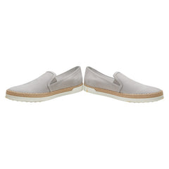 トッズ - スリッポン エスパドリーユ サイズ:41 B219 グレー スウェード 麻・リネン メンズ TOD’S 【中古】