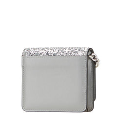 マルタンマルジェラ メゾンマルジェラ11 グリッター チェーン ショルダーウォレット S35UI0542 シルバー レザー レディース MARTIN MARGIELA 【中古】