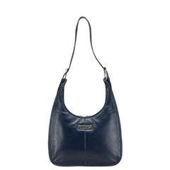 バーバリー ノバチェック ワンショルダーバッグ ネイビー レザー レディース BURBERRY 【中古】