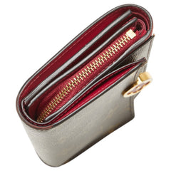 ルイ ヴィトン モノグラム ポルトフォイユ フロールコンパクト 二つ折り財布 M64588 ブラウン フューシャ PVC レザー レディース LOUIS VUITTON 【中古】