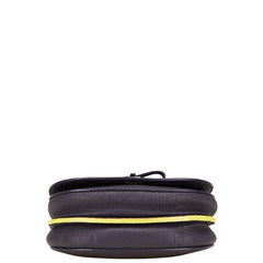 Delvaux デルヴォー ミュタン ショルダーバッグ パープル イエロー レザー レディース 【中古】