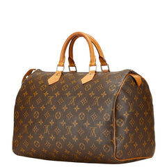 ルイ ヴィトン モノグラム スピーディ35 ハンドバッグ ボストンバッグ M41524 ブラウン PVC レザー レディース LOUIS VUITTON 【中古】