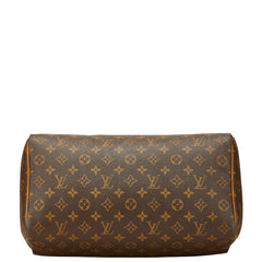 ルイ ヴィトン モノグラム スピーディ35 ハンドバッグ ボストンバッグ M41524 ブラウン PVC レザー レディース LOUIS VUITTON 【中古】