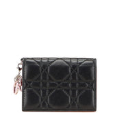 ディオール カナージュ レディディオール カードケース ブラック ピンク レザー レディース Dior 中古